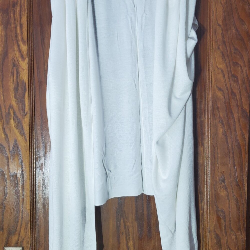 Lululemon White silk? wrap/ruana/vest